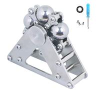 DMaos Ferris Wheel Fidget Spinner, Kinetic Desk Toys Spin with Stand, Metal Stainless Steel Smooth Stable Bearing, High Speed Silver, Premium Gift Small Figit Toy for Adults Kids - 5 Balls