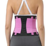 dmartN Elastic Back Lumbar Brace Support Belt Orthopedic Posture Corrector Lower Back Waist Support Corset Women Men Waist Trainer Back Pain Relief (Purple S)