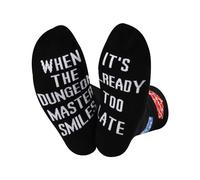 DMaster Socks When The DMaster Smiles It’s Already Too Late Socks RPG Gamer Gift (U.Too Late)