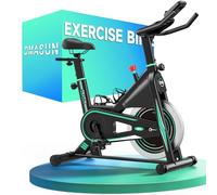 DMASUN Exercise Bike for Home Gym Use with LCD Display & Tablet Holder, Silent 0-100% Level Resistance Indoor Cycling Bike, Professional Stationary Bike with Comfortable Seat, 350/360LBs Capacity