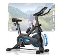 DMASUN Exercise Bike with Home Use, Professional Spin Bike with Super Quiet Magnetic Resistance, Indoor Cycling Bike with Shock Absorption, Comfortable Seat for Home Gym Training - 350/360LBs Capacity