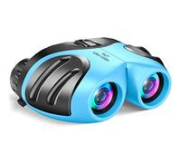 DMbaby Binocular for Kids, Compact Shock Proof Binocular Teen Boy Birthday Presents Gifts Boys Easter Fun Toys 3-12 Gifts for Girls Easter Toys Gifts for Boys Kids Girls Children Light Blue DL08