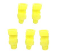 DMBAOD 1/8,1/4,3/4,1/2 PP Plastic Fan Shape Spray Nozzle for Home Use Wear Resistant Sprayer Connector for Efficient Cleaning and Storage for Garden and Household Tasks 1/2 (hole diameter 8.0mm) 5pcs