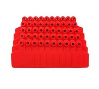 DMBAOD 100pcs cattle ear tag, Blank Ear Tags Livestock Ear Tags Cattle Ear Tags for Goats Sheep Pigs Hogs Cows Cattle Calf Livestock red 100pcs