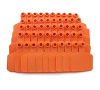 DMBAOD 100pcs cattle ear tag, Blank Ear Tags Livestock Ear Tags Cattle Ear Tags for Goats Sheep Pigs Hogs Cows Cattle Calf Livestock orange 100pcs