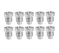 DMBAOD 5/10PCS Foam cannon orifice nozzle, stainless steel/brass universal thread snow foam spear/garden hose/kitchen cleaner, sprayer connector replacement nozzle Stainless steel 1.45mm 10pcs