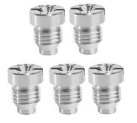 DMBAOD 5/10PCS Stainless Steel/Brass Foam Cannon Orifice Nozzle and Stainless Steel Foam Manufacturer Universal Thread Snow Foam Spear Tips Stainless steel 1.2mm 5pcs