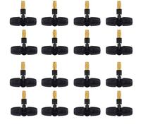 DMBAOD Adjustable Sprinkler with Micro Spray Mister Emitters, Copper Misting Nozzle Set for 4/7mm Hose Low Pressure Atomizing Sprayer 20pcs Brass nozzle +8/11 lock tee