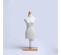 DMBAOD Dress Form Mini Female 1/2 1/3 1/4 Size Tailor Dressmaker Dummy Mannequins Body Miniature Sewing Mannequin Dress Forms,Table Top Model with Wooden Base square 1/2
