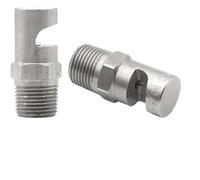 DMBAOD Easy to Install Wide-Angle Fan Nozzle Stainless Steel Nozzle Large-Angle atomizing Nozzle Water Film Flushing Cooling Stirring Nozzle 1/4 wide angle fan nozzle （Hole diameter 1.9mm） 2pcs