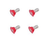 DMBAOD High Pressure Washing Machine Gun Adapter with 4pcs Nozzle Set 1/4 Inch Women's Quick Connector 4000 PSI, 0, 15, 25, 40 degrees 0° (4 pieces) Hole diameter 0.98mm (0.039in)
