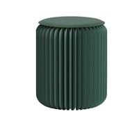 DMBAOD Paper Stool Foldable,Paper Folding Stool with Cushion Portable Honeycomb Furniture Foot Stool，Honeycomb Paper Bench green 36 * 44cm