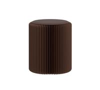 DMBAOD Paper Stool Foldable,Paper Folding Stool with Cushion Portable Honeycomb Furniture Foot Stool，Honeycomb Paper Bench brown 32 * 30cm