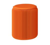 DMBAOD Paper Stool Foldable,Paper Folding Stool with Cushion Portable Honeycomb Furniture Foot Stool，Honeycomb Paper Bench orange 32 * 40cm