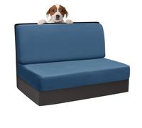 DMBAOD RV dining table and chair cushion covers - Stretch camper van cushion covers 2-seat sofa cover - RV camper van car bench sofa furniture cover dark blue 2 Backrest & 2 Bench Covers