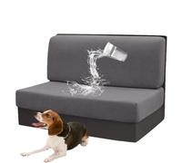 DMBAOD RV Dining Table and Chair Cushion Covers, Stretch Seat Cushions Sofa Covers Loveseat Covers Furniture Protective Covers for RV Camper Car Bench Covers 2 Backrest & 2 Bench Covers dark gray