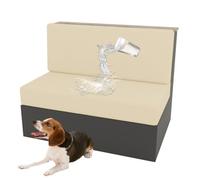 DMBAOD RV Dining Table and Chair Cushion Covers, Stretch Seat Cushions Sofa Covers Loveseat Covers Furniture Protective Covers for RV Camper Car Bench Covers 2 Backrest & 2 Bench Covers ivory white