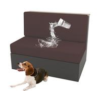 DMBAOD RV Dining Table and Chair Cushion Covers, Stretch Seat Cushions Sofa Covers Loveseat Covers Furniture Protective Covers for RV Camper Car Bench Covers 1 Backrest & 1 Bench Covers dark coffee