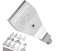 DMBAOD Stainless steel flat nozzle male line 1/4" BSPT air nozzle, air knife, 8-16 hole dust blowing nozzle, blower, compressed air silver 16-hole 727 aluminum alloy material 2pcs