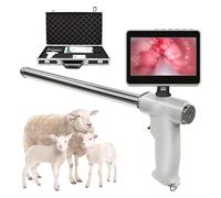 DMBBSAPBSH Artificial Insemination Ai Gun, Dog Veterinary Breeding Kit,Dog Visual Endoscope Breeding Kit,with Camera Rotatable Screen,Stainless Steel Probe Rod