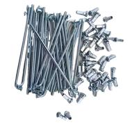 DMBBSAPBSH Bicycle Spokes, Bike Wheel Spokes, 36pcs/Set Electric Bicycle Spokes Diameter 2.5mm Length 70-185mm Spokes With Nipples(75mmx2.5mm)