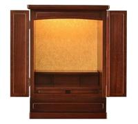 DMBBSAPBSH Buddha Shelf Statue Stand, Buddhist Display Stand, Buddhist Altar Statue Booth Table Storage Cabinets Solid Wood With Door Buddha Altar Cabinet