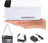 DMBBSAPBSH Medicine Refrigerator, Insulin Cooler Box, Portable Refrigerated Box Insulin - Refrigerator Portable Electric Cooler Interferon Insulin Drug(2battery)