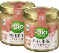 dmBio Naturland Multi-flower Honey - 2 Jars x 500g (35.27 oz) - Made in Germany