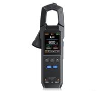 DMC-100 Digital Clamp Meter, 10000 Count AC DC Current Voltage Multimeter, 600A 750V NCV Tester with 2.0" TFT Color Screen for Electrical Testing(with)