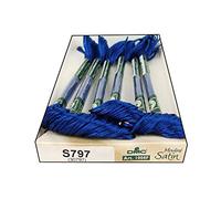 DMC 1008F-S797 Shiny Radiant Satin Floss, Royal Blue, 8.7-Yard