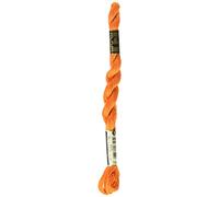 DMC 115 5-740 Pearl Cotton Thread, Tangerine, Size 5