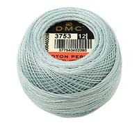 DMC 116 12-3753 Pearl Cotton Thread Balls, Ultra Very Light Antique Blue, Size 12