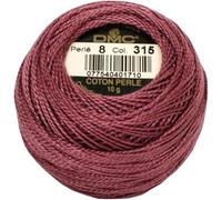 DMC 116 8-315 Pearl Cotton Thread Balls, Medium Dark Antique Mauve, Size 8