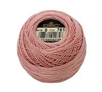 DMC 116 8-761 Pearl Cotton Thread Balls, Light Salmon, Size 8