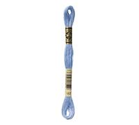 DMC 117-157 Mouline Stranded Cotton Six Strand Embroidery Floss Thread, Light Cornflower Blue, 8.7-Yard