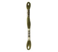 DMC 117-3011 Six Strand Embroidery Cotton Floss, Dark Khaki Green, 8.7-Yard