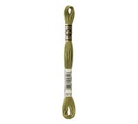 DMC 117-3012 Six Strand Embroidery Cotton Floss, Medium Khaki Green, 8.7-Yard