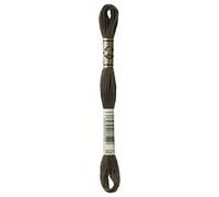 DMC 117-3021 Six Strand Embroidery Cotton Floss, Dark Brown Grey, 8.7-Yard