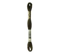 DMC 117-3021 Six Strand Embroidery Cotton Floss, Dark Brown Grey, 8.7-Yard