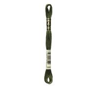 DMC 117-3051 Six Strand Embroidery Cotton Floss, Dark Green Grey, 8.7-Yard