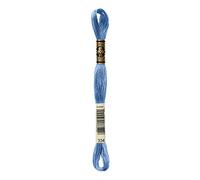 DMC 117-334 Mouline Stranded Cotton Six Strand Embroidery Floss Thread, Medium Baby Blue, 8.7-Yard