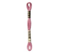 DMC 117-3354 Mouline Stranded Cotton Six Strand Embroidery Floss Thread, Light Dusty Rose, 8.7-Yard