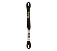 DMC 117-3371 Mouline Stranded Cotton Six Strand Embroidery Floss Thread, Black Brown, 8.7-Yard