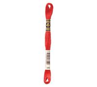 DMC 117-349 Mouline Stranded Cotton Six Strand Embroidery Floss Thread, Dark Coral, 8.7-Yard