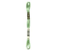 DMC 117-368 Mouline Stranded Cotton Six Strand Embroidery Floss Thread, Light Pistachio Green, 8.7-Yard,Pack of 12