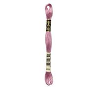 DMC 117-3688 Mouline Stranded Cotton Six Strand Embroidery Floss Thread, Medium Mauve, 8.7-Yard