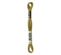 DMC 117-370 Mouline Stranded Cotton Six Strand Embroidery Floss Thread, Medium Mustard, 8.7-Yard