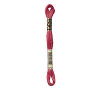 DMC 117-3712 Mouline Stranded Cotton Six Strand Embroidery Floss Thread, Medium Salmon, 8.7-Yard