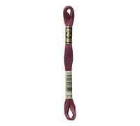 DMC 117-3726 Mouline Stranded Cotton Six Strand Embroidery Floss Thread, Dark Antique Mauve, 8.7-Yard