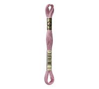 DMC 117-3727 Mouline Stranded Cotton Six Strand Embroidery Floss Thread, Light Antique Mauve, 8.7-Yard